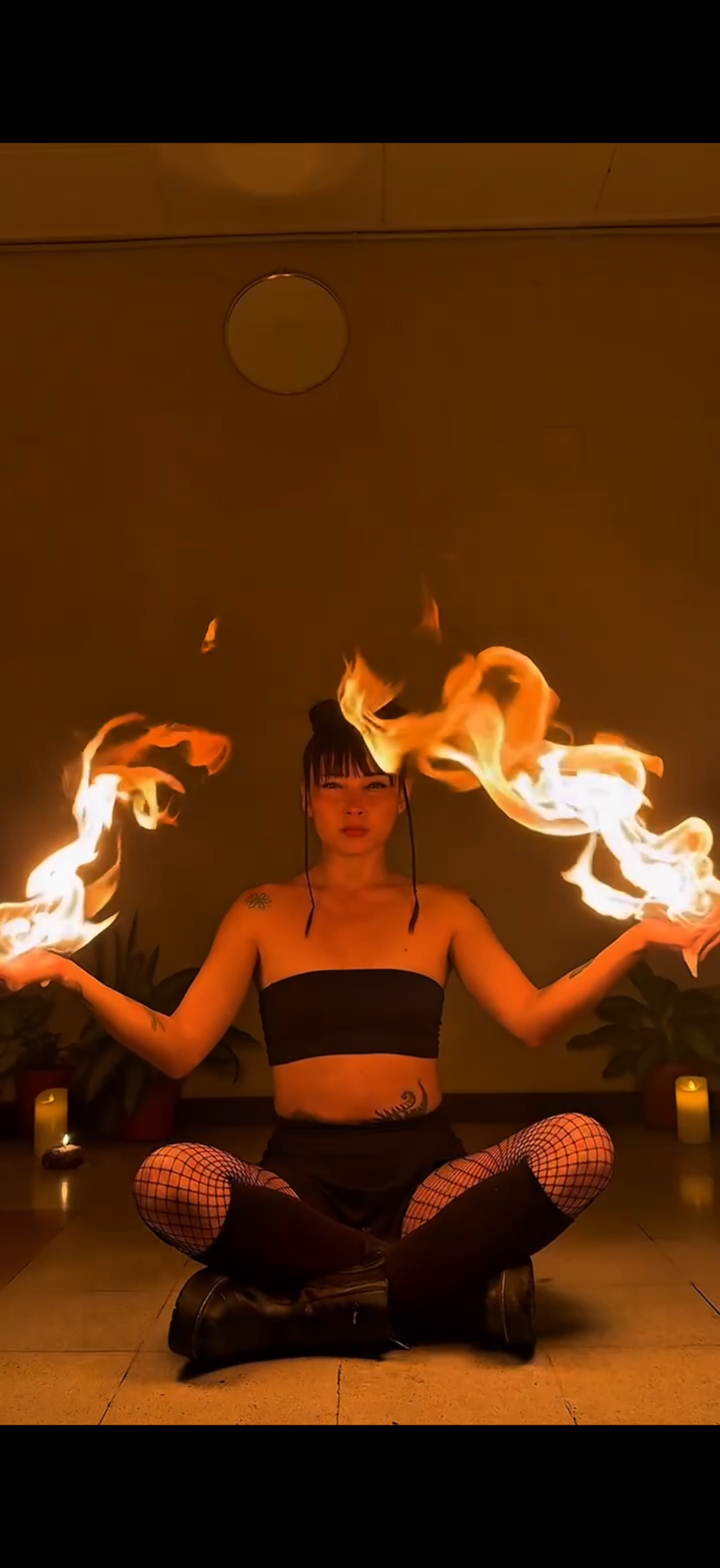 JAWARA performing with fire foam